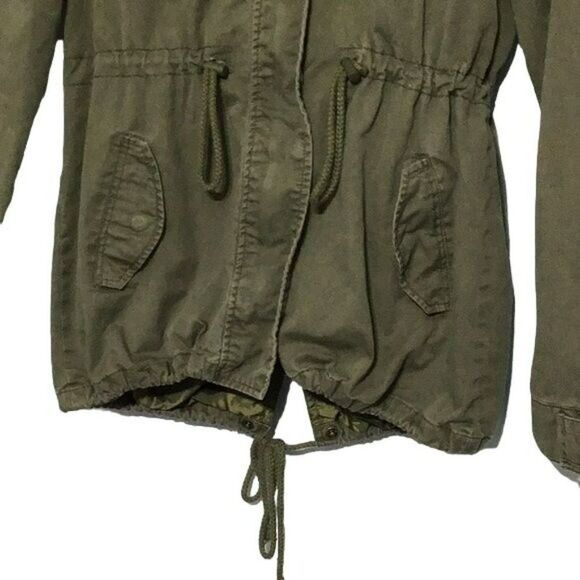 Ambiance Army Green Military Jacket Sz M - Picture 2 of 13